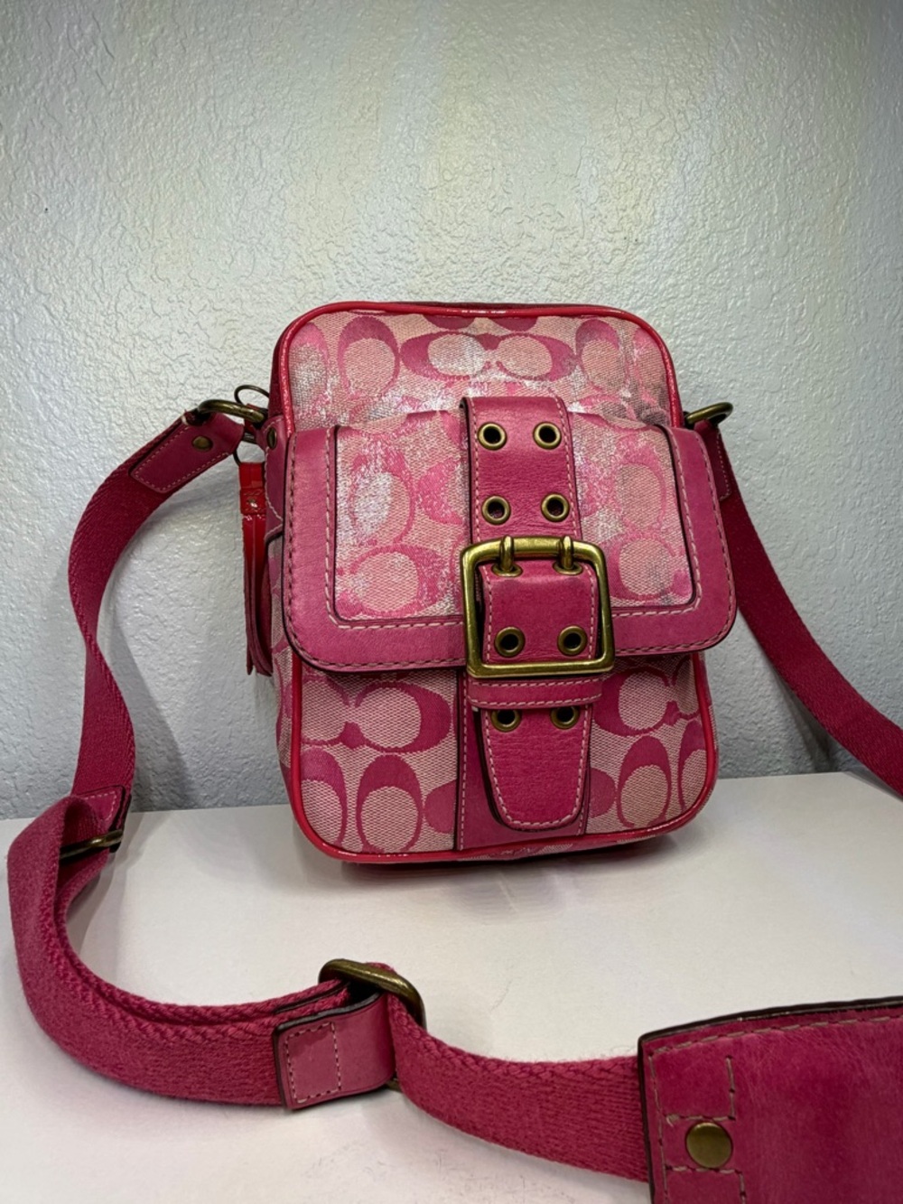 Vintage Coach Signature Camera Bag CrossBody Y2K - Picture 2 of 11